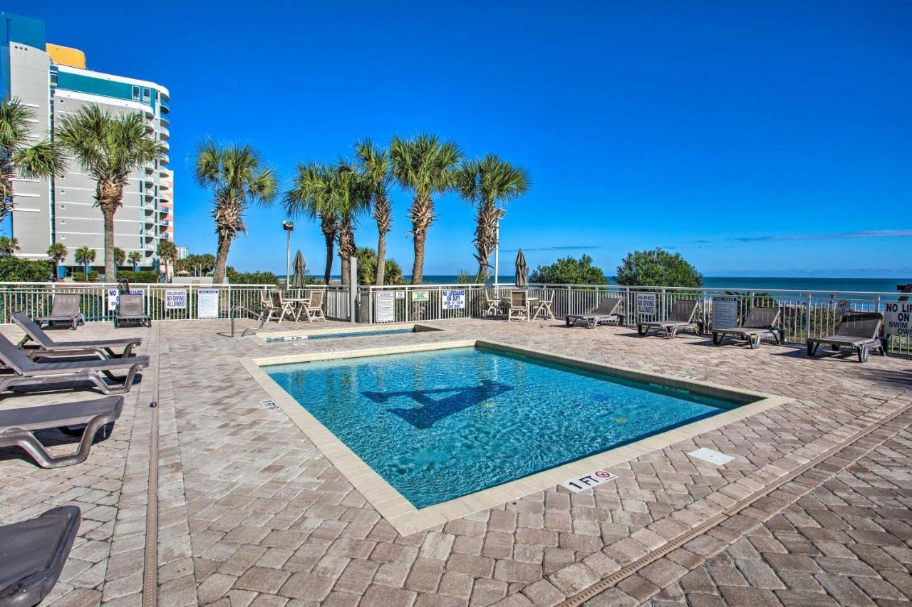 Oceanfront Condo With Huge Balcony Walk To Skywheel Myrtle Beach Exteriör bild