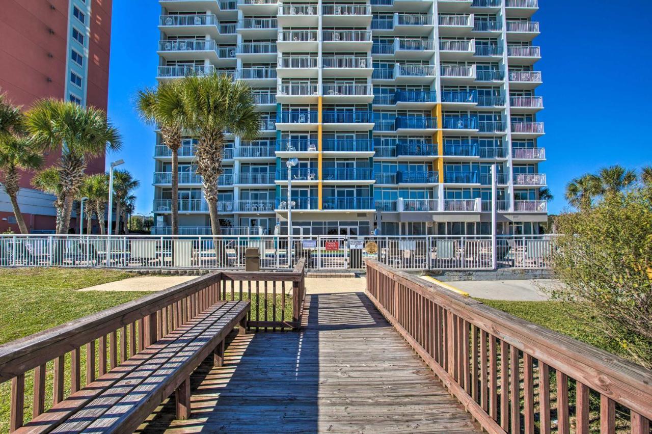 Oceanfront Condo With Huge Balcony Walk To Skywheel Myrtle Beach Exteriör bild