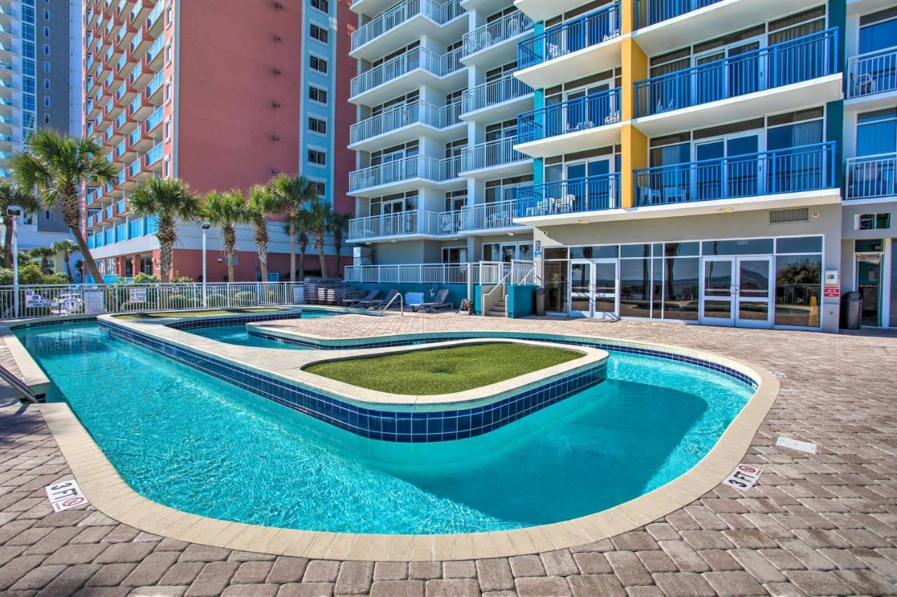 Oceanfront Condo With Huge Balcony Walk To Skywheel Myrtle Beach Exteriör bild