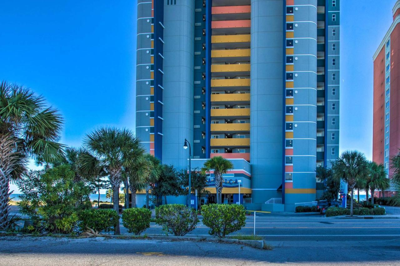 Oceanfront Condo With Huge Balcony Walk To Skywheel Myrtle Beach Exteriör bild