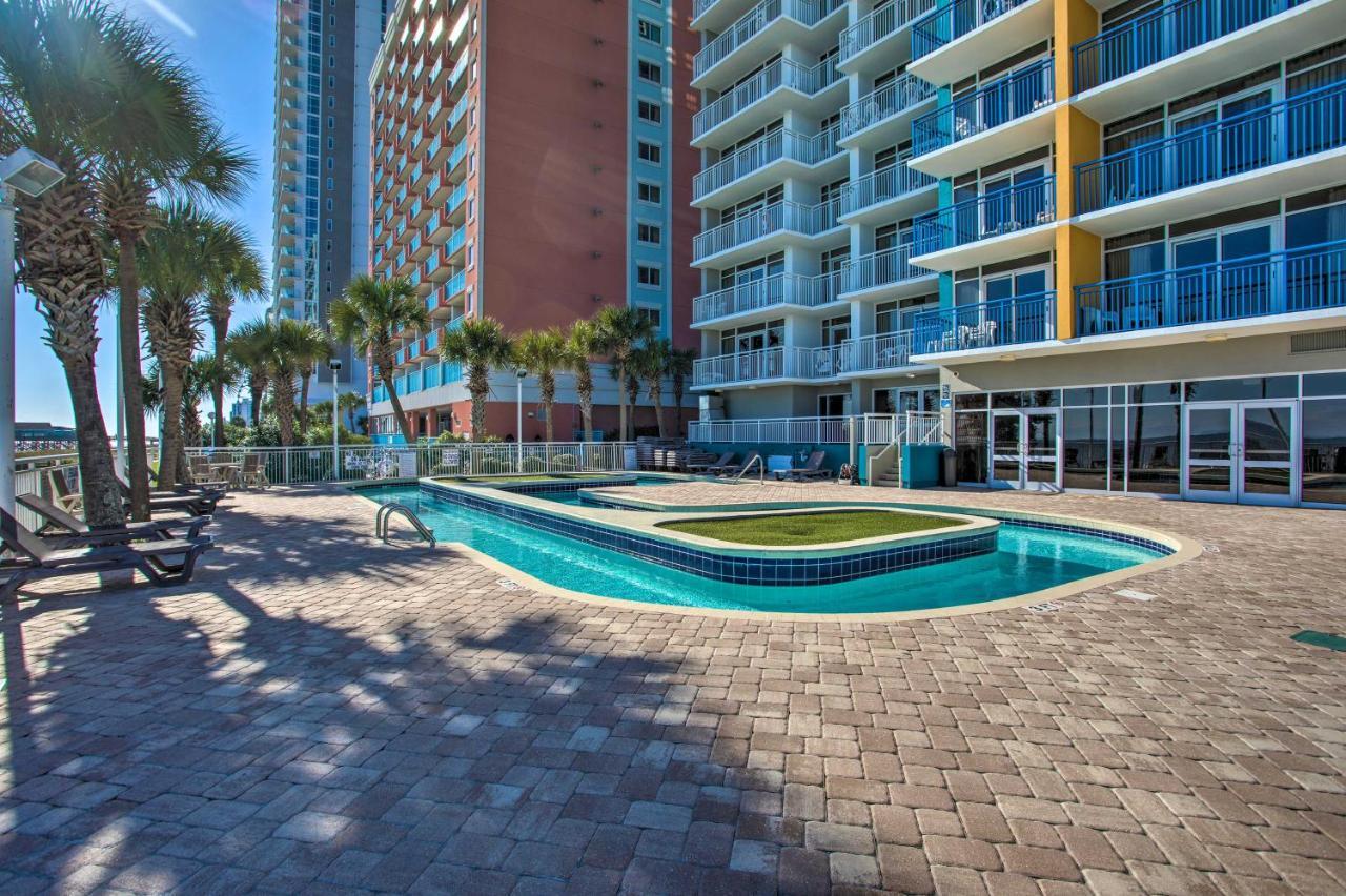 Oceanfront Condo With Huge Balcony Walk To Skywheel Myrtle Beach Exteriör bild