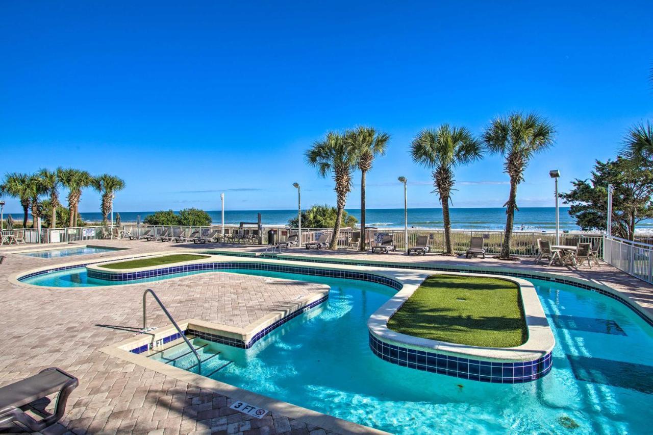Oceanfront Condo With Huge Balcony Walk To Skywheel Myrtle Beach Exteriör bild