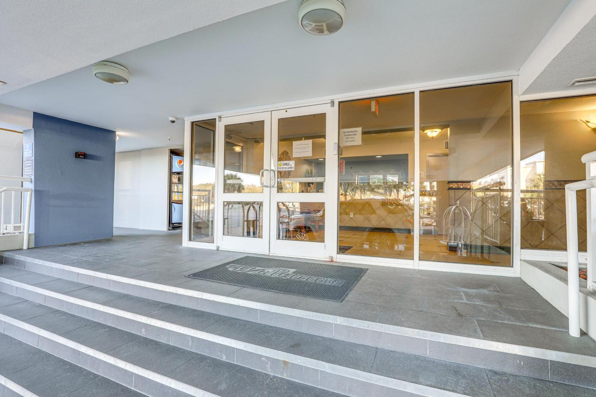 Oceanfront Condo With Huge Balcony Walk To Skywheel Myrtle Beach Exteriör bild