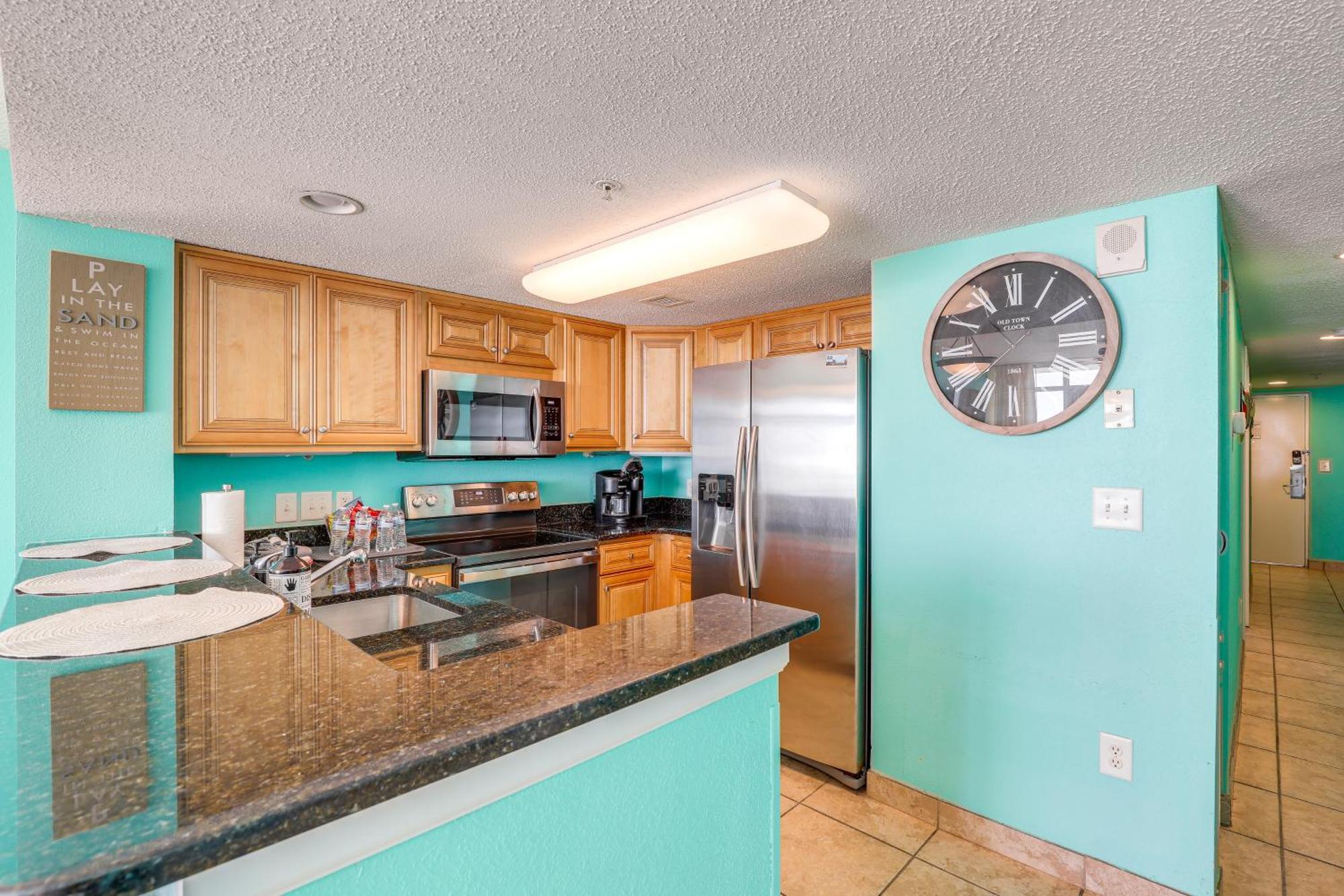 Oceanfront Condo With Huge Balcony Walk To Skywheel Myrtle Beach Exteriör bild