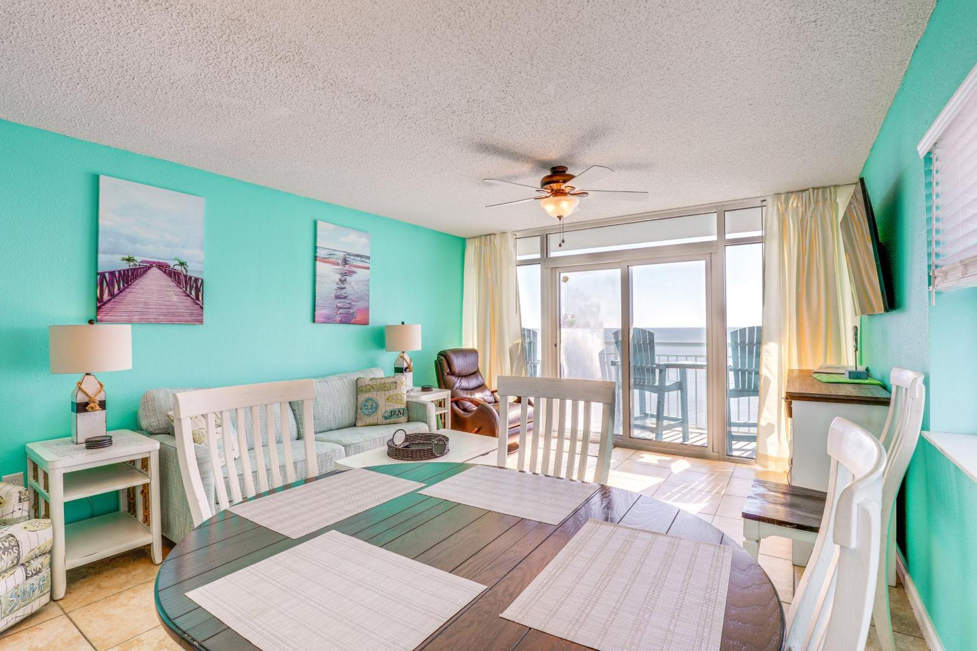 Oceanfront Condo With Huge Balcony Walk To Skywheel Myrtle Beach Exteriör bild
